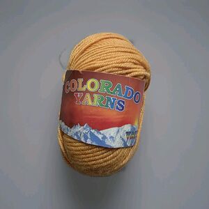 Colorado Yarns Worsted Weight Wool(?) Orange Color 2552 Shade 809 Skein NEW